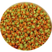 Esranın Dünyası Dökme Cam Kum Boncuk (11/0) 2 mm - 60 Gram -  Sarı Turuncu - BNC066 RSXML34-ESRDNS