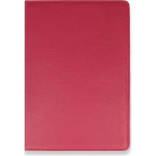 Marsilyan Samsung Galaxy T220 Tab A7 Lite 8.7 Kılıf 360 Tablet Deri Kılıf - Pembe