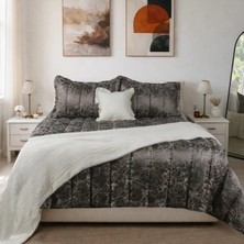 Luna Bueno Glory Antrasit Çift Kişilik Yatak Örtüsü