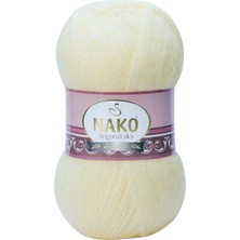 Esranın Dünyası 1 Adet Angora Lüks El Örgü Ipi Krem 256 RSXML34-ESRDNS