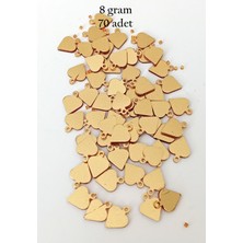 Esranın Dünyası Oya Abiye Bileklik Kolye Pleksi Metalik Plastik Pul Altın Renk 8 Gram 70 Adet - BNC494 RSXML34-ESRD