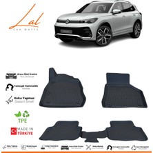 3D Havuzlu Paspas, Vw Tiguan 2024 ve Sonrası Uyumlu, Temiz ve Koruyucu