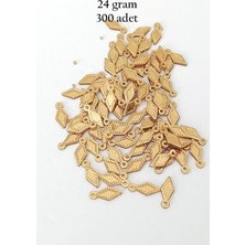 Esranın Dünyası Oya Abiye Bileklik Kolye Pleksi Metalik Plastik Pul Altın Renk 24 Gram 300 Adet - BNC550 RSXML34-ES
