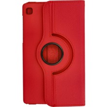 Marsilyan Samsung Galaxy T220 Tab A7 Lite 8.7 Kılıf 360 Tablet Deri Kılıf - Kırmızı