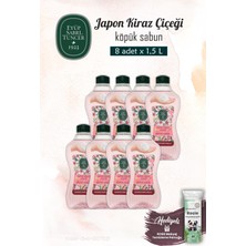 Eyüp Sabri Tuncer Japon Kiraz Çiçeği 8 Adet Köpük Sabun 1.5 L ve Rosıe