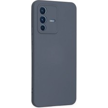 Marsilyan Vivo V23 5g Kılıf Nano Içi Kadife Silikon - Gri