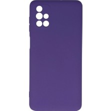  Galaxy M51 Kılıf Nano Içi Kadife  - Mor