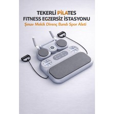 PremiumPort 6'lı Egzersiz Platformu Şınav Tahtası ve Direnç Bantlı Sayaçlı Set