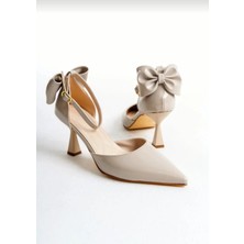 v.s.h velvet Kadın Fiyonklu🎀 Abiye Rugan Topuklu 7cm Şık Ayakkabı