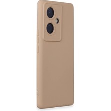 Vivo V29 Lite Kılıf Nano Içi Kadife - Pudra