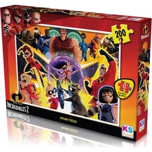 Gray Line Gry Ks Games 200 Parça Incredibles  Puzzle Nel1