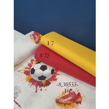 240 En Pamuk Futbol Desenli Nevresimlik Kumaş Paketi