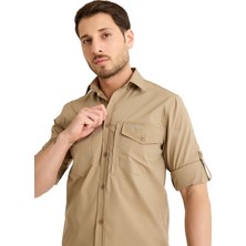 Q&steinbock Sithonia Man Shirt Bej