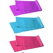 PremiumPort Set Halinde 3 Adet, 120X15 cm Jimnastik ve Pilates Bandı Lastiği