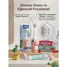 Smileyes Baby Ahududu Aromalı Bebek Diş Macunu  0-3 Yaş 30 ml + Smile Yes Dinazor Serisi 1-5 Yaş Diş Fırçası