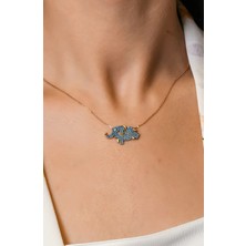 Güneyler Altın Ve Mücevherat Fil Detaylı Çıtır Kolye 14 Ayar  A022717