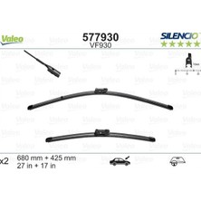 Valeo Storozal Ön Cam Silecek Süpürgesi Takim Grandland X-P3008-P5008-C5 Aircross-Ds7 16- VF930 X2 680 425MM X-Trm Flat Blade Muz Tipi