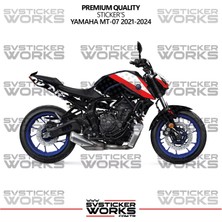 Yamaha Mt-07 Kaplama Sticker Ride Or Die Design Motor Kaplama Modeli Hazır Kit 2021-2024 Uyumlu 