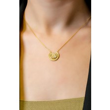 Güneyler Altın Ve Mücevherat Taşlı Tasarım Kolye 22 Ayar A066047