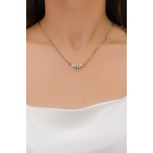 Güneyler Altın Ve Mücevherat Mineli Tasarım Kolye 14 Ayar A064543