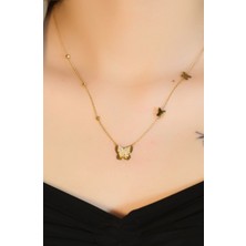 Güneyler Altın Ve Mücevherat Dorikalı Kelebek Kolye 22 Ayar A080786