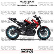 Yamaha Mt-25 Kaplama Sticker Ride Or Die Design Motor Kaplama Modeli Hazır Kit 2019-2024 Uyumlu 