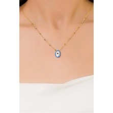 Güneyler Altın Ve Mücevherat Dorikalı Nazar Boncuk Kolye 14 Ayar A065257