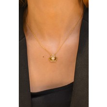 Güneyler Altın Ve Mücevherat Kalpli Kral Tacı Kolye 22 Ayar A039563