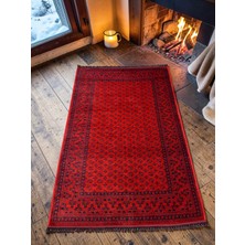 Zeora Home Afgan Desenli Makine Dokuma Kilim Etnik Otantik Anadolu Saçaklı Salon & Oturma Odası Antre Koridor Vintage Ince Halı