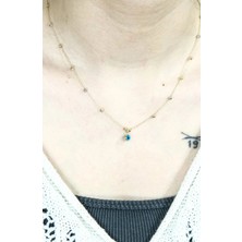 Güneyler Altın Ve Mücevherat Nazar Boncuklu Dorika Kolye 14 Ayar A056109