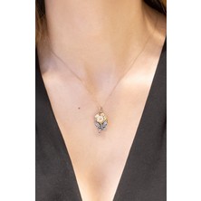 Güneyler Altın Ve Mücevherat Kelebek Çiçek Kolye 14 Ayar A033088