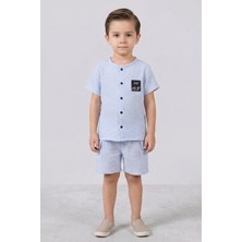 Crassi Erkek Çocuk Şortlu Takım Müslin Kumaş