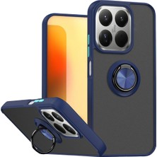 Newface Storozal New Xiaomi Mi 15T Montreal Yüzüklü Silikon Kapak - Lacivert