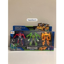 Hepsilazım 3 Model Deformatıon Mecha Arabaya Dönüşebilen Roobotlar Aksesuarlı