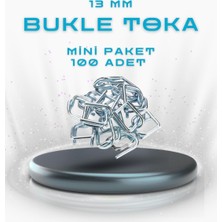 Dalpak Ambalaj 13 mm Kompozit - Pet Çember Bağlama Tokası 100'LÜK Mini Paket ( Krom Toka )