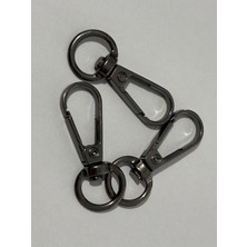 Orhan Çanta 1 cm Yaylı Kanca Nikel (Gümüş) - Metal Çanta ve Cüzdan Askı Klipsi - 20 Adet