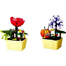 Sahra Prestij Çiçek LEGO 90 Parça Seri Büyük Farklı Model - 1 Adet