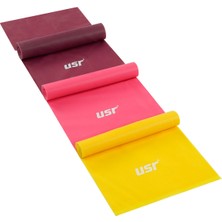 PremiumPort Esneklik ve Güç Kazandıran 3'lü Pilates Bant Seti, Evde Kullanım Için Ideal