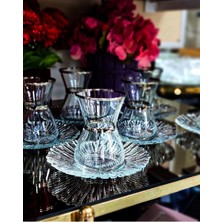 SEÇKİNEV Seçkinev Paşabahçe Aurora Swan Gümüş Set 12 Parça Platin Set