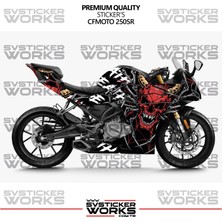 Cfmoto 250SR Kaplama Sticker Death Design Motor Kaplama Modeli Hazır Kit Tüm Modeller Uyumlu