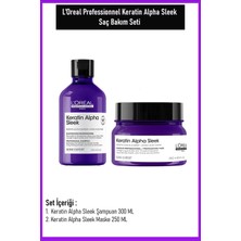 L'Oréal Professionnel Loreal Professionnel Keratin Alpha Sleek Saç Bakım Seti 300 ml