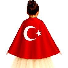 Sahra Bayrak Pelerin Ayyıldızlı Pelerin