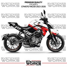 Cfmoto 250NK Kaplama Sticker Ride Or Die Design Motor Kaplama Modeli Hazır Kit 2023-2026 Uyumlu
