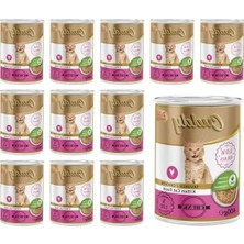 Hakay Yavru Kedi Için Tavuklu Jöleli Konserve Mama - 400 gr x 12 Adet