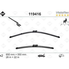 Valeo Storozal Ön Silecek Süpürge Takimi Swf Boxer-Jumper-Ducato 06- 650 550 Flatblade-Muz Tipi