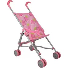 Esranın Dünyası 13001 Katlanır Metal Baston Oyuncak Puset Çilek Desenli RSPRD34-ESRDNS