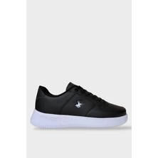 Liger Unisex Airforce Spor Sneaker Ayakkabı Siyah - Beyaz Suni Deri Tabanlı Rahat Kullanım