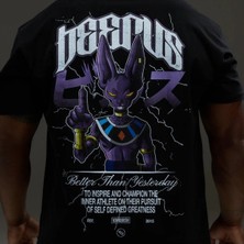 Vanquish Dbs Beerus Black Oversized T Shirt