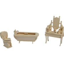 Esranın Dünyası 3D Ahşap Puzzle - Banyo RSPRP34-ESRDNS