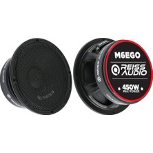 900W 16CM Çift Oto Midrange Hoparlör Seti, Metal Kapaklı, Güçlü Ses